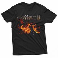 Gothic II Dragon Fight RPG Žaidimo Marškinėliai Unisex Marškinėliai S