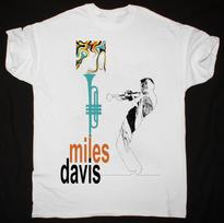 Miles Davis Balta Marškinėliai Trumpomis Rankovėmis Vyrams Ir Moterims Dydis S Iki 4XL Unisex Marškinėliai L