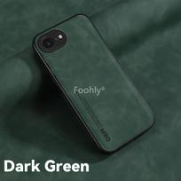 Nubuck Leather Shockproof Magnetic Phone Case for Apple iPhone 17e 16e Protective Cover Back Shell Coque Funda iPhone 16e