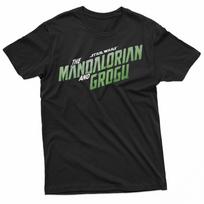 Žvaigždžių karai The Mandalorian ir Grogu Oficialus filmo logotipas Marškinėliai Unisex Marškinėliai XL