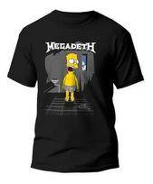 The Simpsons Megadeth Bath T-Shirt Unisex Funny Fan Gift S-5XL Unisex T-Shirt XXL