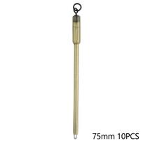 10Pcs European Carp Fishing Inline Lead Sleeve & Swivel Method Feeder Anti Sink Rig Kit Brass TPR Terminal Tackle Accessories