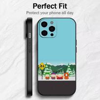 Funny S-South-Park Cute Phone Case For iPhone17,16,15,14,13,12 Plus,Max Soft Silicone Black Cover iPhone17air