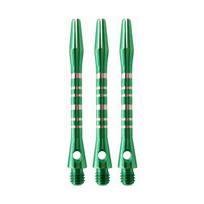 20PCS Aluminium Alloy Dart Shafts Darts Accessories Metal Stems Alloy Pole Rod žalia