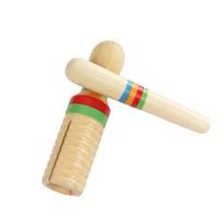 Vienas skambantis būgnas Orff muzikos instrumentai Medinis mažas vienagijis žiedinis mušamasis cilindras Vaikų dovanos Šviečiamieji žaislai