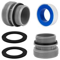 Baseino siurblio adapterių rinkinys Baseino žarnos keitiklių rinkinys Baseino žarnos keitikliai Plastikinės medžiagos Žarnos jungtys baseinui 2PCS