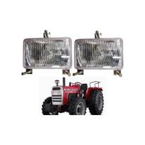 APSMOTIV Traktoriaus priekinio žibinto komplektas Massey Ferguson 240 12V lemputės MF 265-271-275-285-290 Landini 200 3000 300 6100 NA priekinis žibintas gryna