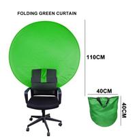 75/110cm Green Screen Photography Props Portable Chroma Key Background Photos For YouTube Video Studio Reflector Backdrop Cloth