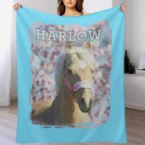harlow and popcorn Throw Blanket heavy to sleep Camping warm for winter Hair Blankets 30x40in