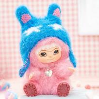 Vinyl Plush Doll Trendy Play WAKUKU Fox and Bunny Trick Or Treat Party Series Handmade Model Ornament Collection Customization
