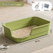 Semi-Enclosed Cat Litter Box