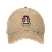 Personalized Cotton Peeking Dog Cavalier King Charles Spaniel Baseball Cap for Men Women Adjustable Dad Hat Sports Adjustable Cap&>8Y