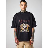 Queen Grupės Logotipo Marškinėliai Balti Roko Muzikos Grupės Spaudinys Unisex Atsitiktiniai Streetwear Viršutinė Dalies Vyrams Moterims S juoda