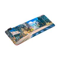 Anime Large Gaming Mouse Pad with Stitched Edged Nonslip Natural Rubber Base Laptop Pad Mat with LED for Computer