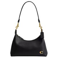 Coach Juliet 25 Metalinis logotipas Odinė rankinė per petį Vidutinė Moteriškos rankinės Juoda CW640-B4BK Basic Set (Bag+Dust Bag)