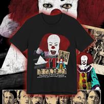 Stephen King It Pennywise Horror Movie T-shirt Street Style T-shirt Women's Comfortable T-shirt S