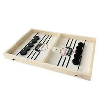 Fast Sling Puck Board Game, Tabletop Hockey Catapult Game For 2 Players, Family Interactive Speed Battle Toy For Kids & Adults