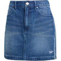 Adidas Originals Adicolor 3 juostelių džinsinis mini sijonas moterims Indigo džinsas JW2649 36