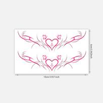 Spice Girl Sexy Dark Personality Succubus Wings Thorns Waist Belly Butterfly Love Tattoo Sticker LX-536