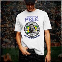 Futbolo marškinėliai S-3XL, Pelé Brazilijos Retro, Futbolo Karalius, Legenda, Pasaulio taurė M