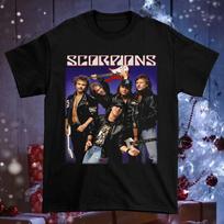Kolekcija Scorpions Grupės Narys Trumpomis Rankovėmis Juoda Visų Dydžių Marškinėliai Unisex T-Shirt M