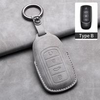 For Chery Tigo 7 8 Pro Max Omoda C5 Tigo 7 8 Plus Arrizo 5 Plus Leather Car Remote Key Case Cover Shell Fob Interior Accessories