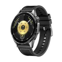 22 mm silikoninis dirželis Huawei Watch GT6/GT6 Pro/GT5/GT4 46 mm kvėpuojantis apyrankės dirželis Huawei Watch GT5 Pro/5 4 46 mm laikrodžiui Huawei GT5 46mm juoda