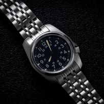 Safyro stiklo vyriški laikrodžiai Japonijos mechanizmas atsparus vandeniui 5Bar Plaukimas prabangus verslo nerūdijančio plieno vintage Pilotų vyriškas laikrodis juoda