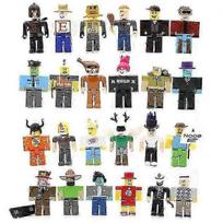 SCSYV Roblox 24 vnt. mini figūrėlės, virtualaus pasaulio figūrėlės, kaladėlės