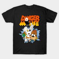 Men Black Print T-shirt Mouse Flying No-Cut Transfer Paper Print Cotton Tshirt XL juoda