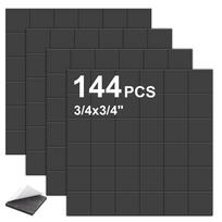 144pcs Magnetic Squares, Peel and Stick for Cards/Pictures/Posters