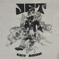 Jet roko grupės albumo viršelis get born balti medvilniniai marškinėliai suaugusiems Unisex T-shirt S