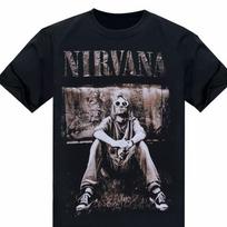 Kurt Cobain Nirvana T-shirt Juoda Medvilninė Unisex Visų Dydžių S-5XL JJ4787 Unisex Marškinėliai XXL gray