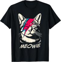 Meowie Katė Roko Muzikos Koncertas Grupė Juokingi Katės Marškinėliai Unisex Marškinėliai XXXXL