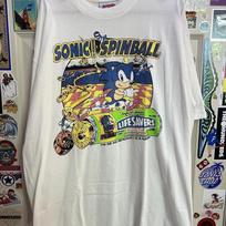 Sonic the hedgehog Spinball Retro Style White T shirt Remake Design NH25382 Unisex T-Shirt L