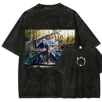 Dark Souls Artorias the Abysswalker Vintage Washed Oversized Unisex Streetwear T-Shirt Women And Men T-Shirt L