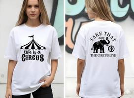 Take That The Circus Gyvas Turas 2026 Marškinėliai Unisex Marškinėliai M