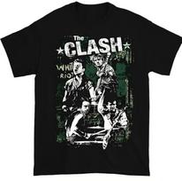 The Clash grupės marškinėliai Juodi Unisex Marškinėliai Visų Dydžių Unisex Marškinėliai XXXXL