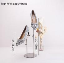 Double-headed Shoe Display Rack Shoe Store Men's And Women's Shoes High Heel Display Rack Stainless Steel Display Shooting Props
