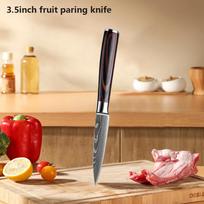 WXCOO Professional Damascus Kitchen Knives Japanese Santoku Chef Knife Stainless Steel Boning Knife Meat Cleaver Slicing Knife