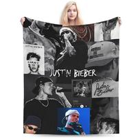 justine bieber pop dainininkė Antklodė Įvairių dydžių Jauki ir lengva Mesti pledai sofai, kušetei ir lovai 75x90cm