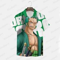 Men's Shirt Printed Y2k Harajuku Style Goku 2024 Trend Anime Short Sleeve Clothing New T-shirts Tops S