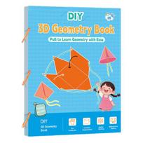 1 rinkinys Traukiamoji virvutė 3D geometrijos mokymosi knyga Ankstyvasis ugdymas Pasidaryk pats pintas virvutės geometrinis modelis su 15 kūnų Tūrio ir paviršiaus ploto formulėmis Mokymo žaislas A