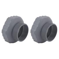 2 vnt. Baseino žarnos adapteris 11239 Baseino priedas Antžemio baseino skimerio žarnos adapteris Intex sieniniams jungikliams gray