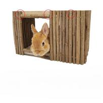 Triušio lizdas, Chinchilla, Jūrų kiaulytės aptvaras, Prieglauda, Natūralus dantų drožimui, Pintas lizdas su šakomis, Platforma kabinimui Rectangular paper box bag