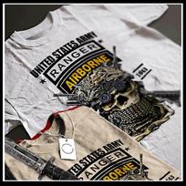 Ranger t-shirt Airborne Ranger Special Ops Paratrooper Combat Veteran NVG tee M