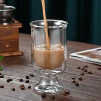 Aukštos vertės permatoma stiklinė ledinės latte kavos puodelis šalto gėrimo puodelis gėrimų puodelis taurė sulčių puodelis 250ml