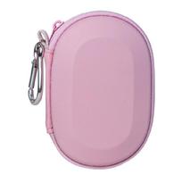 Travel Friendly Case For MX Anywhere3S Wireless Mouse And Accessories With AntiStatic Interior And Extra Pocket rožinė