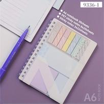 Pink Sticky Note Notebook Writable Relocatable Adhesive Labels Index Stickers Colorful Pages for Office and Home Organization beige