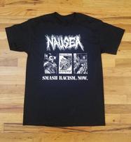 NEW Nausea Smash Racism Short Sleeve Heavy Cotton Black T Shirt BT581 Unisex T-Shirt S